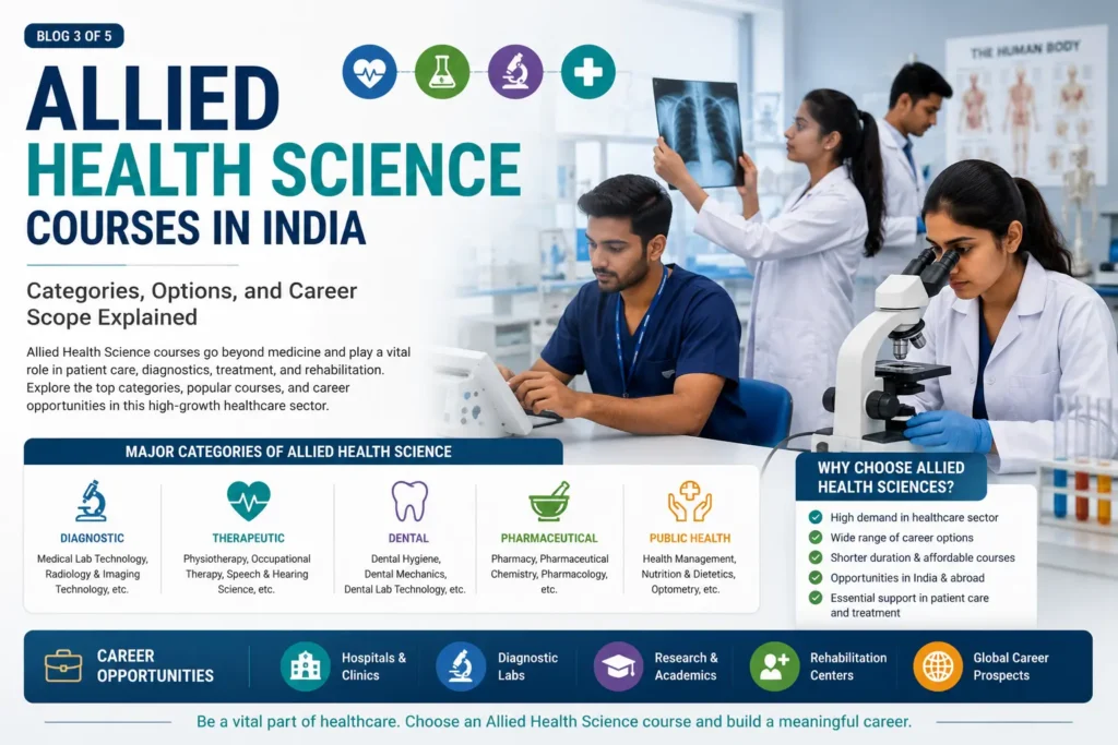 Allied Health Science Courses in India: Categories, Options, and Career Scope Explained