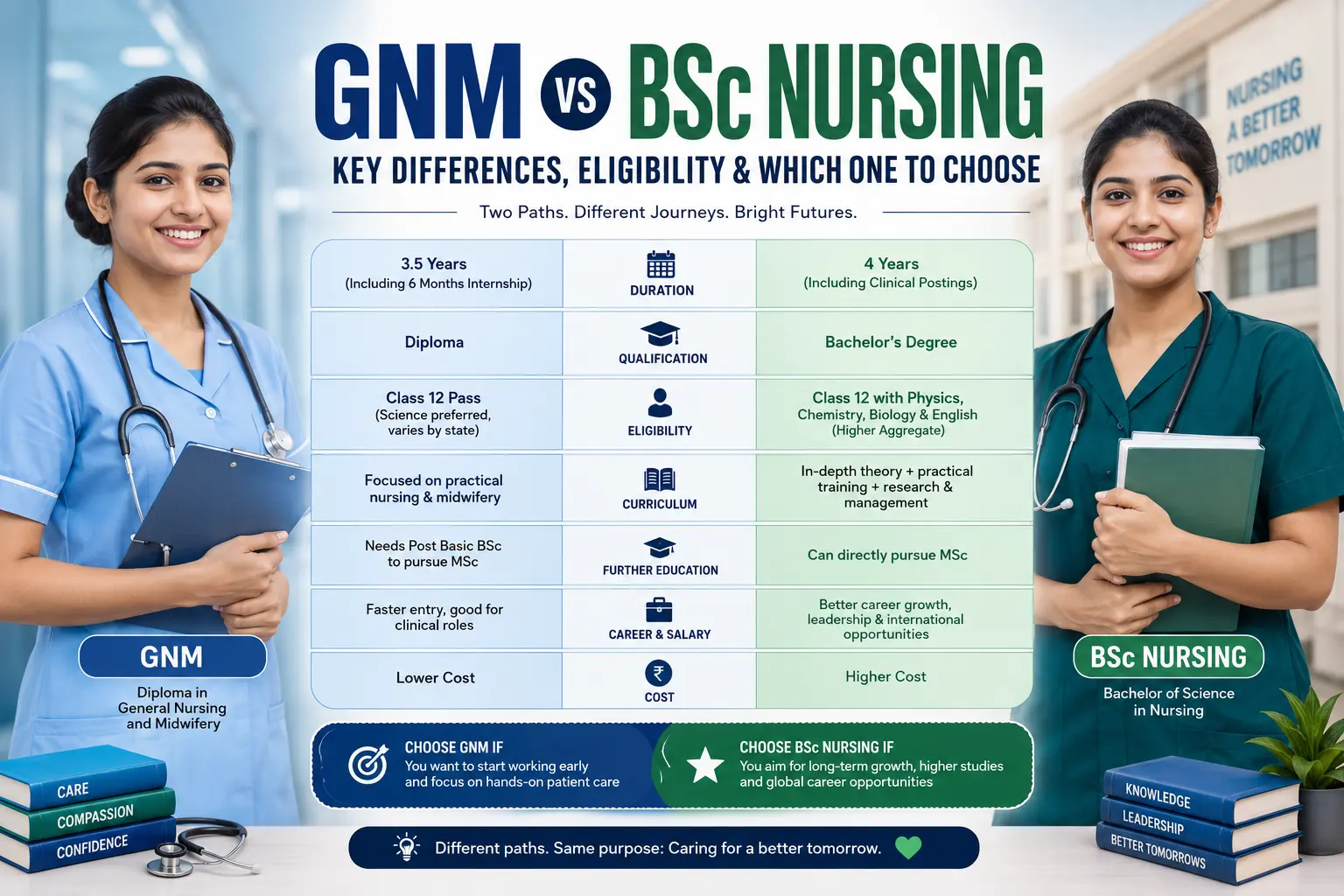 GNM vs BSc Nursing: Key Differences, Eligibility, and Which One to Choose
